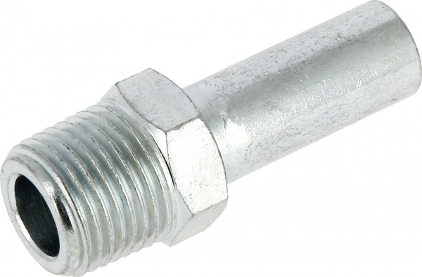 Bonfix Raccord à presse acier zingué CV Insteekkoppeling 1/2 x Ø18 - conique filetage mâle (R) x emboîtement