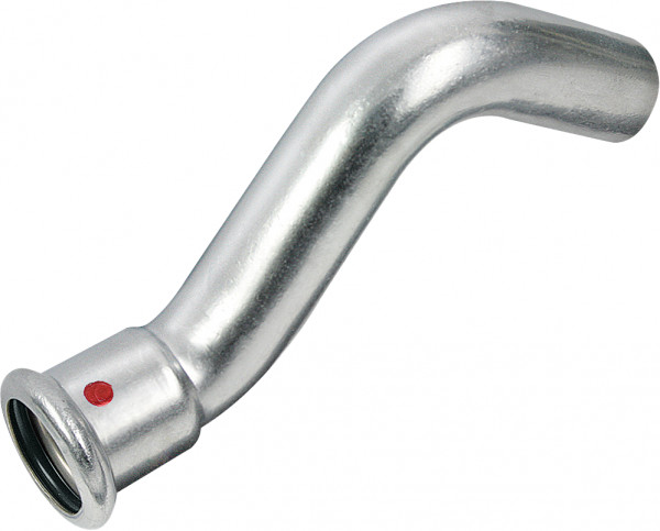 Bonfix Raccord à presse acier zingué CV Passeerbocht long 15 x Ø15 - press x emboîtement - (m-profiel)