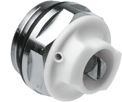 Bonfix Radiator Draaibare ontluchter - messing vernikkeld 1/2 - met EPDM O-ring afdichting - buitendraad afbeelding