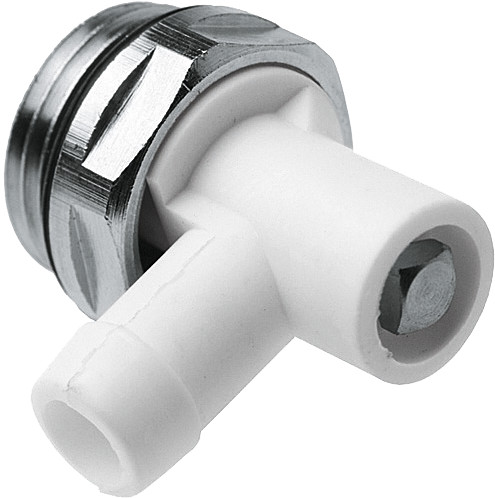 Bonfix Radiator Draaibare aftapkraan - messing vernikkeld - kleine doorlaat 1/2 - met EPDM O-ring afdichting - buitendraad
