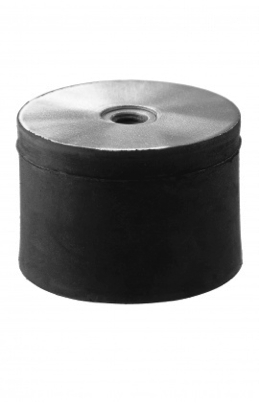 Cylindrique Amortisseur de vibrations - Inox-316 - Type E 40 x 40 E m8i