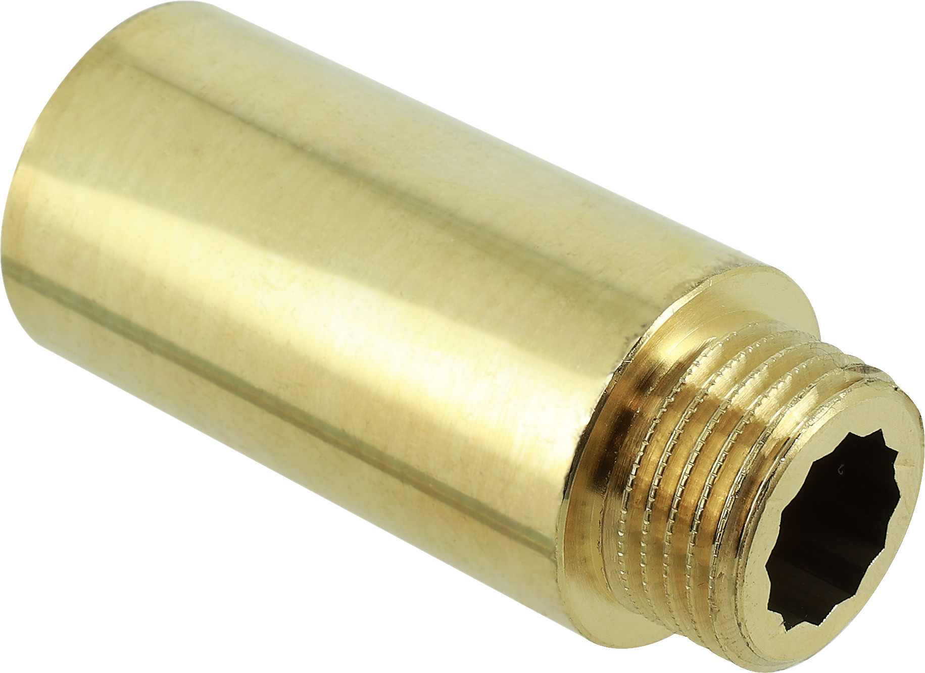 Bonfix Kraanverlengstuk - messing - 1/2" x 55 - binnendraad x lengte (mm) afbeelding