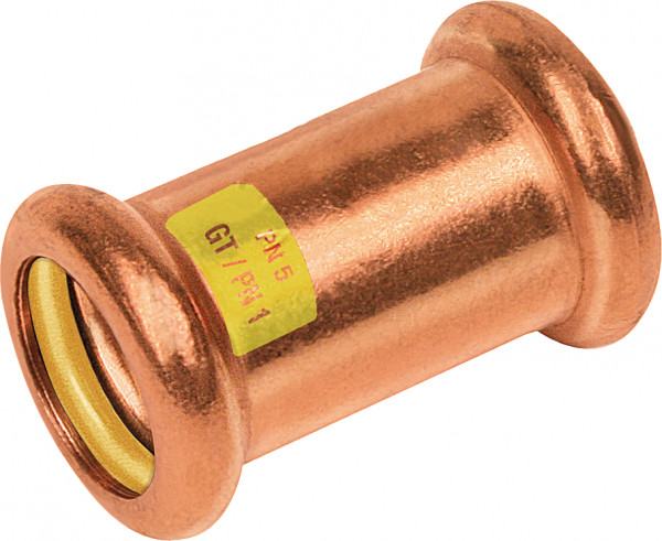 Bonfix Pressfitting roodkoper GAS Rechte koppeling 54 x 54 - 2 x press - (m-profiel)