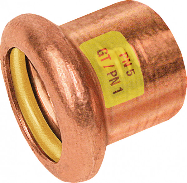 Bonfix Raccord à presse cuivre rouge GAS Eindkoppeling 28 - 1 x press - (m-profiel)