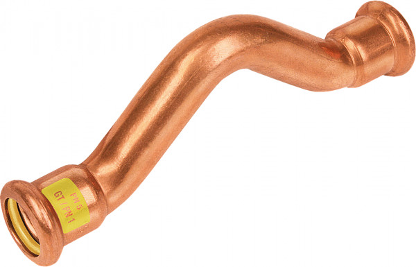 Bonfix Raccord à presse cuivre rouge GAS Passeerbocht 15 x 15 - 2 x press - (m-profiel)