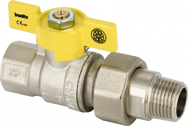 Bonfix Gaskraan pour België - vlindergreep bediening 1/2 - filetage femelle x raccord filetage mâle