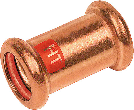 Bonfix Raccord à presse cuivre rouge SOLAR Droit raccord 54 x 54 - 2 x press - (m-profiel)