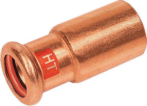 Bonfix Raccord à presse cuivre rouge SOLAR Droit raccord de réduction - 64 x 42 - emboîtement x press - (m-profiel)