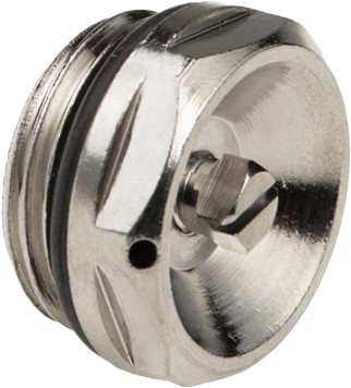 Bonfix Radiator Ontluchter - messing vernikkeld 1/2 - met EPDM O-ring afdichting - buitendraad