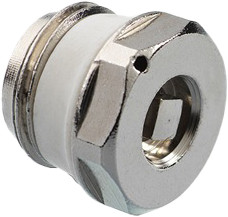 Bonfix Radiator Ontluchter - laiton nickelé 1/2 - avec trapezoïdale rondelle - filetage mâle