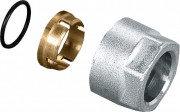 Bonfix Vloerverwarming Adaptor TP 98 - pilaar - knelring en raccord union - pour kunststofleidingsysteem 14 x 2,0 - euroconus