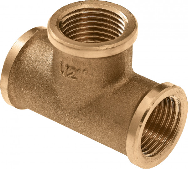 Bonfix messing t-stuk - 2-1/2” Binnendraad