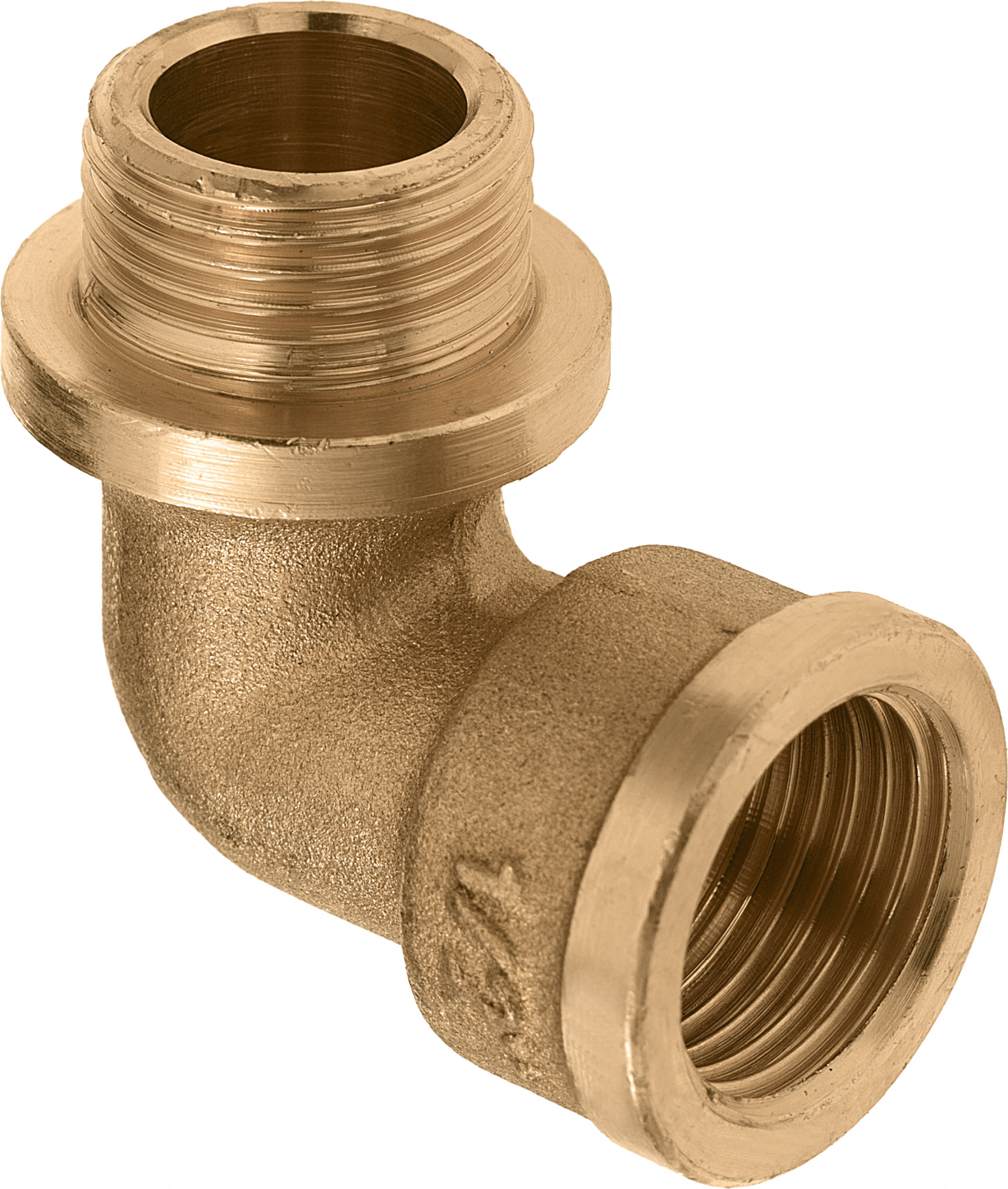 Bonfix messing knie met kraag - 2&apos;&apos; binnendraad x buitendraad afbeelding