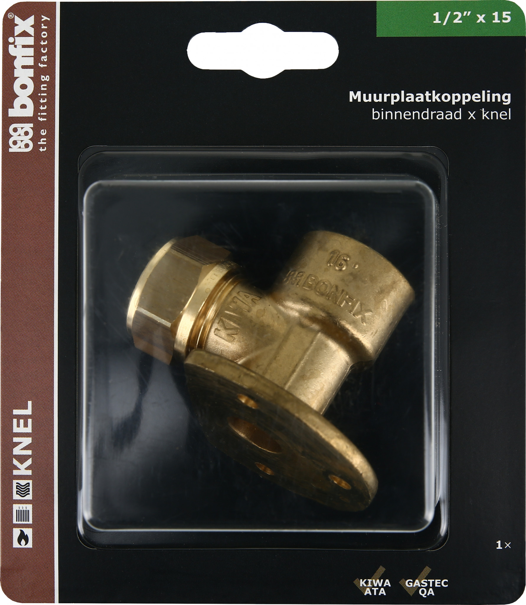 Bonfix Muurplaatkoppeling 1/2 x 15 - binnendraad x knel afbeelding