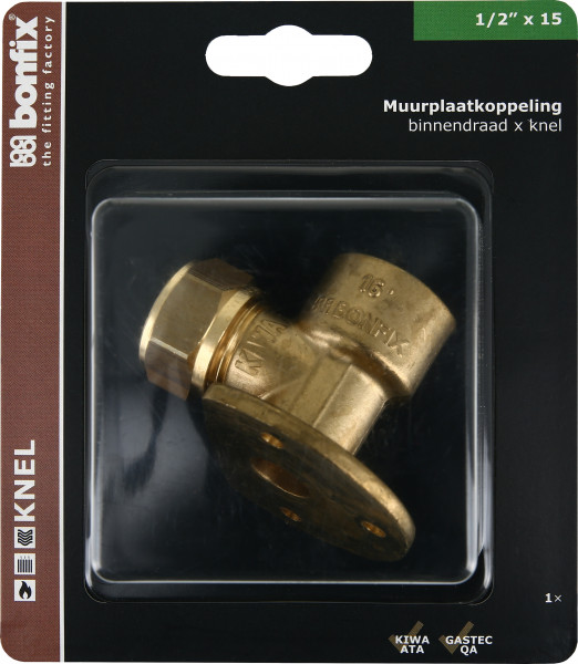 Bonfix Muurplaatkoppeling 1/2 x 15 - binnendraad x knel