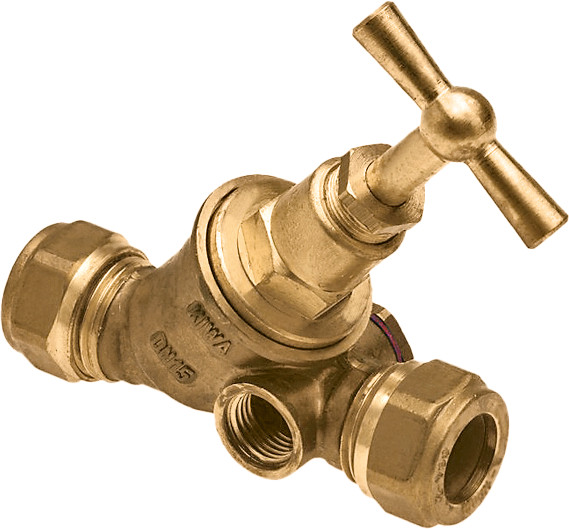 Bonfix Stopkraan || met aftapgelegenheid Stopkraan || met aftapgelegenheid 22 - 2 x knel