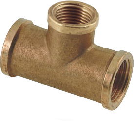 Bonfix Draadfitting Raccord en T - réducteur 1/2 x 3/8 x 1/2 - 3 x filetage femelle