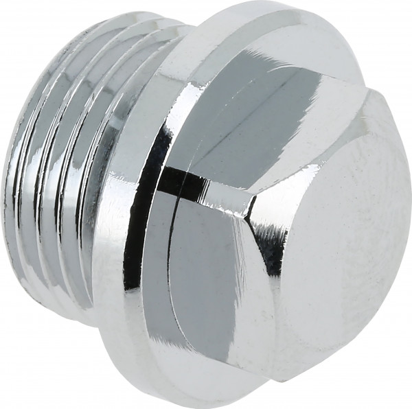 Bonfix Draadfitting Plug - 3/4 - vierkant - filetage mâle - Chroom