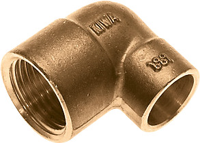 Bonfix Laiton soldeerfitting Coude 1/2" x 15 - filetage femelle x capillair