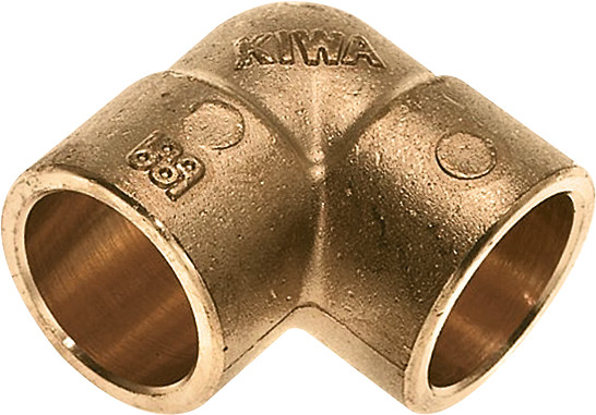 Bonfix Laiton soldeerfitting Coude 15 x 15 - 2 x capillair