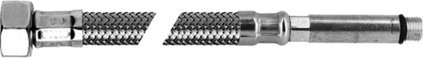 Bonfix Flexibele RVS aansluitleiding || 35 centimeter Flexibele RVS aansluitleiding || 35 centimeter 3/8 x M10 lang - binnendraad x M10
