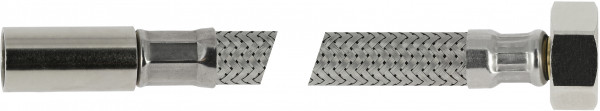 Bonfix Flexibele RVS aansluitleiding - 50 centimeter 3/8 x 10 - binnendraad x insteek