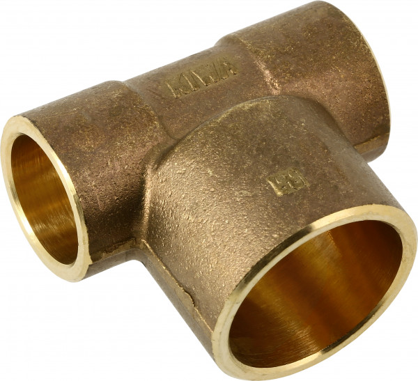 Bonfix Laiton soldeerfitting Raccord en T - réducteur 12 x 15 x 12 - 3 x capillair