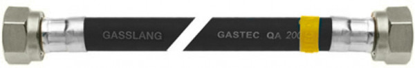 Bonfix Universele buigbare - rubberen gasslangset 60 cm - 2 x wartelmoer  - M24 binnendraad