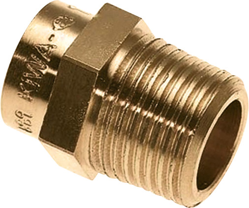 Bonfix Messing soldeerfitting Puntstuk 3/8" x 15 - buitendraad x capillair - 82329 afbeelding