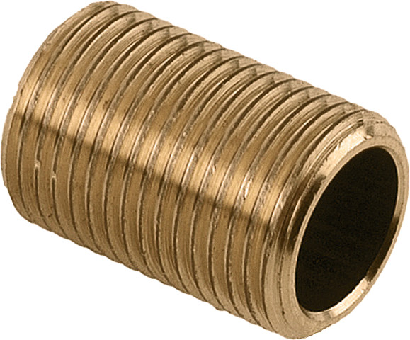 Bonfix Draadfitting Gladde nippel 3/8 - doorlopende filetage mâle