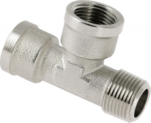 Bonfix Draadfitting Raccord en T 3/8 - filetage femelle x filetage femelle x filetage mâle
