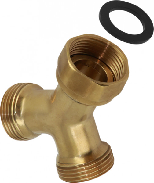 Bonfix Draadfitting Raccord en Y 3/4" - filetage mâle x swifel-écrou x filetage mâle - laiton