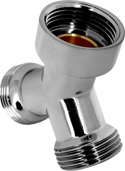 Bonfix Draadfitting Raccord en Y 3/4 - filetage mâle x filetage femelle x filetage mâle - chroom