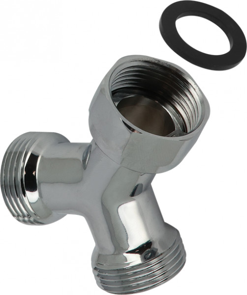 Bonfix Draadfitting Raccord en Y 3/4" - filetage mâle x swifel-écrou x filetage mâle - chroom