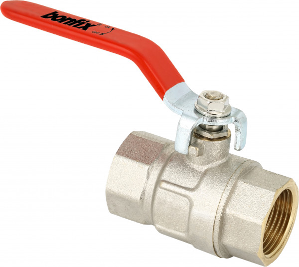 Bonfix Kogelkraan/schuifafsluiter - Rode hendel bediening - drukklasse PN40 / PN30 1-1/4" PN30 - 2 x binnendraad
