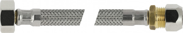Bonfix Flexible Inox aansluitleiding 50 centimeter 3/8 x 15 - filetage femelle x knel