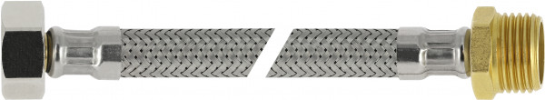 Bonfix Flexible Inox aansluitleiding 50 centimeter 3/8 x 3/8 - filetage femelle x filetage mâle