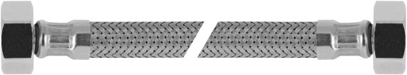 Bonfix Flexibele RVS aansluitleidingen 50 centimeter 3/8 x 1/2 - 2 x binnendraad