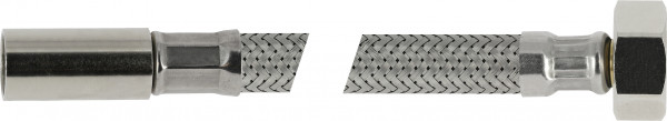 Bonfix Flexibele RVS aansluitleidingen 50 centimeter Ø15 x 3/8 - 15 mm insteek x binnendraad