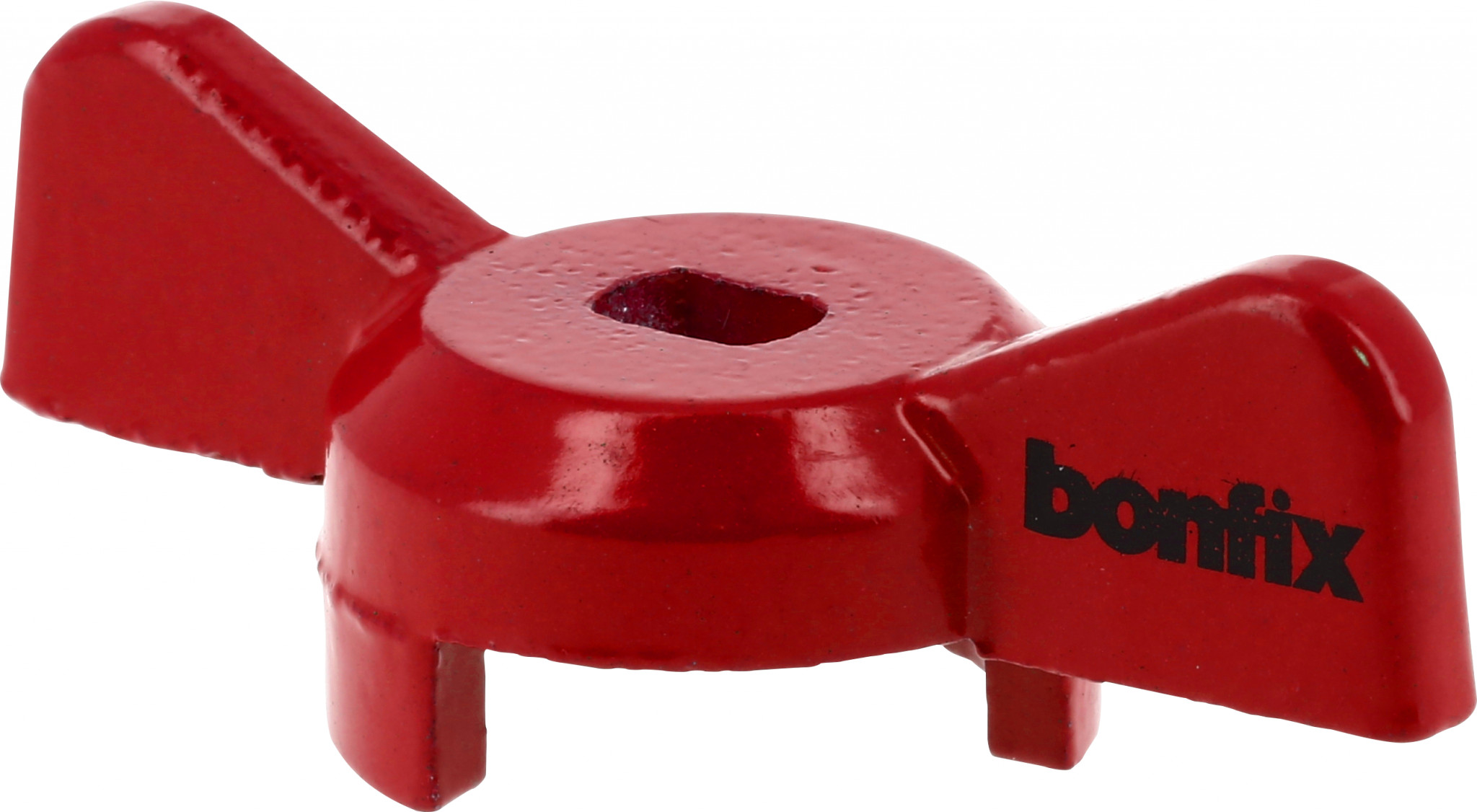 Bonfix Kogelkraan/schuifafsluiter - Losse vlindergreep - rood 1 - 1-1/4" - aluminium