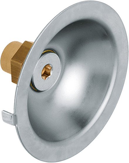 Bonfix Sanitaire tapkraan toebehoren - Ronde gevelkom - RVS gepolijst 1/2 x 15 - capillair x binnend