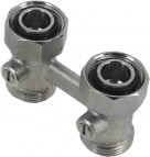 KIT straight H valve+thermostatic head+adapters 16/12+1\2"x3