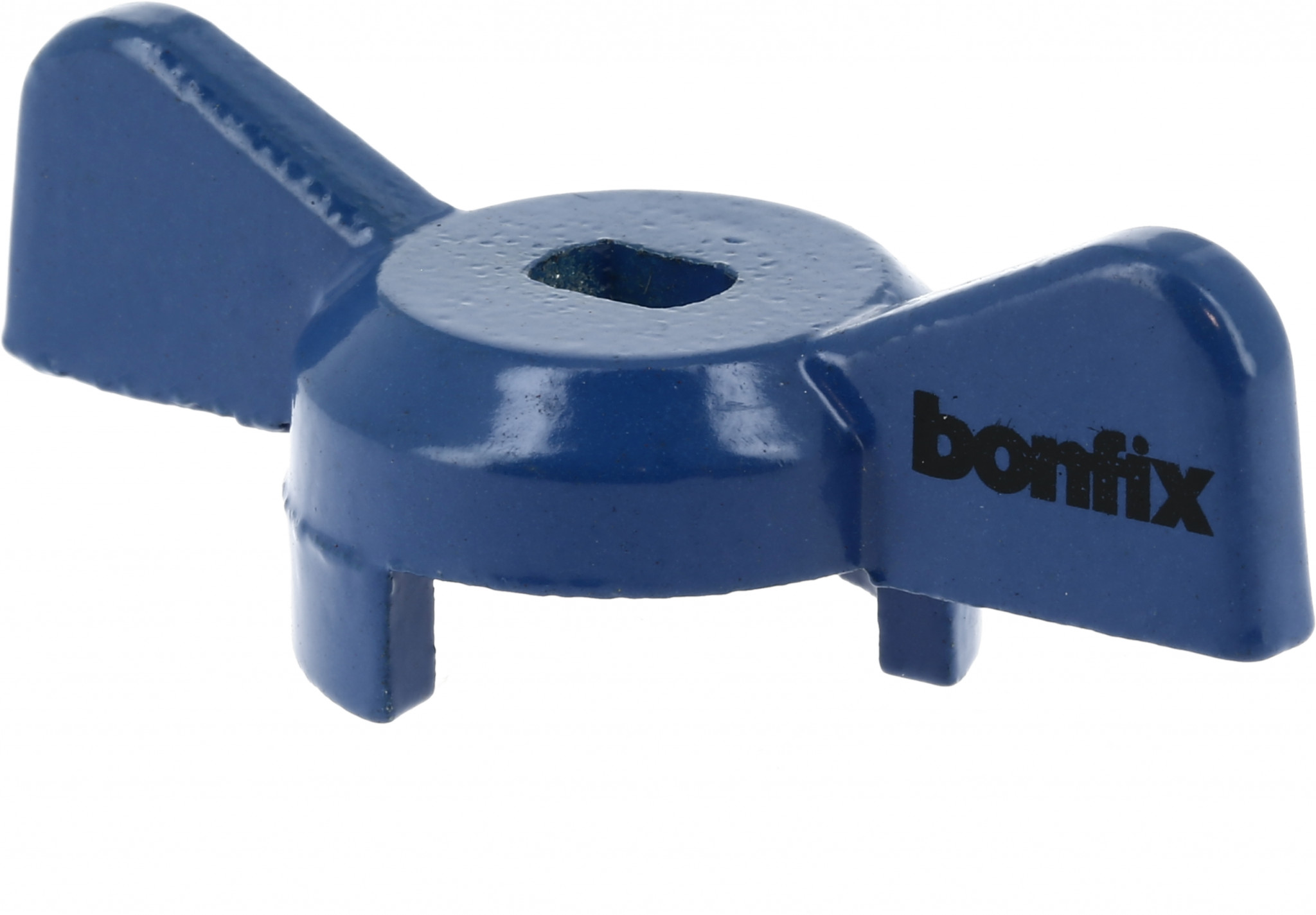 Bonfix Kogelkraan/schuifafsluiter - Losse vlindergreep - blauw 1 - 1-1/4" - aluminium