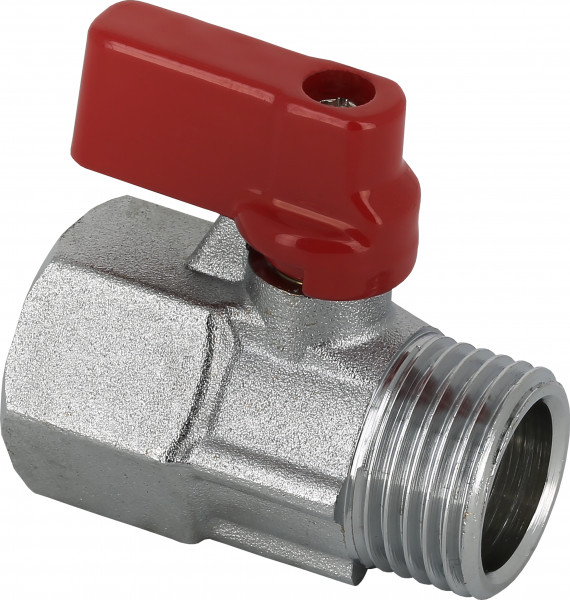 Bonfix Universele Minikogelkraan - avec rode knop 1/2 - filetage femelle x filetage mâle