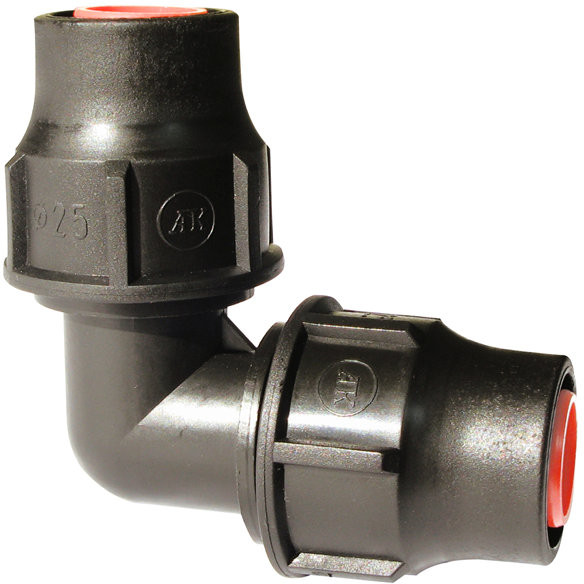 Coude 90° pour tuyau goutte-à-goutte PE - 16mm