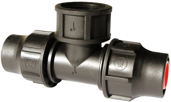 Schroef raccord et T pour tuyau goutte-à-goutte PE - 16mm x 3/4”