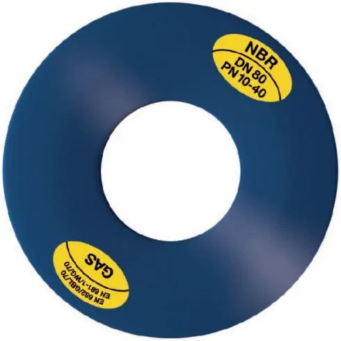 Flenspakking - DN125 - PN6 - NBR / STAAL- 141x182x5