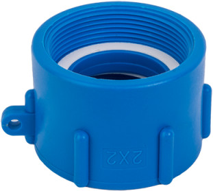 IBC adaptateur - filetage femelle x réducteur filetage femelle - S60x6 x 2" - Plastique
