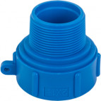 IBC adapter - binnendraad x verlopend buitendraad - S60x6 x 2" - Kunststof