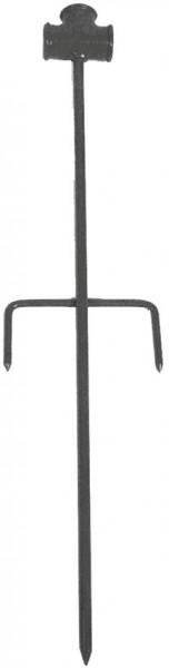 Sproeistatiefsteekpen avec dwarssteun - dubbel - 3/4” - gepoedercoat acier